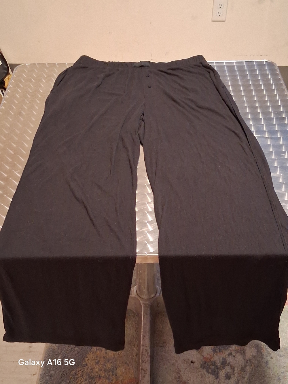 Victoria's Secret Black Wide-Leg Lounge Pants